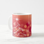 Mug Arrière - plan d'hiver avec arbre de Noël (Devant gauche)