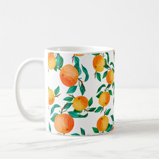 Mug Arrière-plan d'illustration d'aquarelle transparen (Gauche)