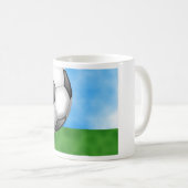 Mug Arrière - plan du football (Devant droit)