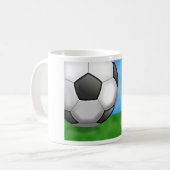 Mug Arrière - plan du football (Devant gauche)