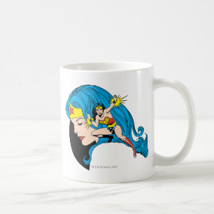 Mug Arrière - plan du profil Wonder Woman