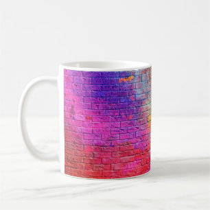 Mug Arrière-plan en brique colorée, couleur, fond