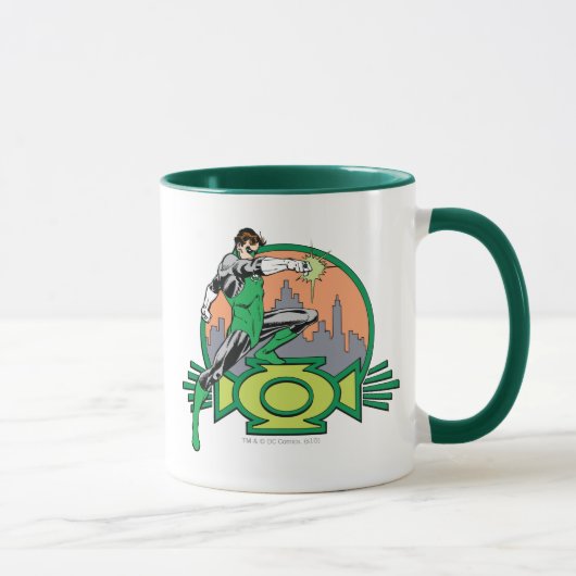 Mug Arrière - plan et logo de Green Lantern City (Droite)