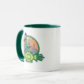 Mug Arrière - plan et logo de Green Lantern City (Devant gauche)