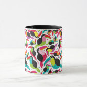 Mug arrière - plan exotique d'oiseau de toucan du (Centre)