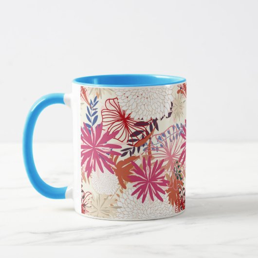 Mug arrière - plan floral 3 (Gauche)