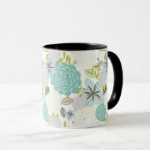 Mug Arrière - plan floral 5 (Devant droit)