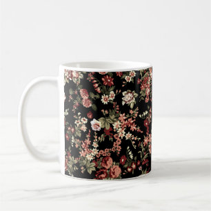 Mug Arrière - plan floral sans couture : motif fleuri.