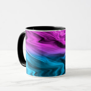 Mug Arrière-plan flou mode cramoisi et bleu
