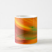Mug arrière - plan fractal abstrait jaune 3d rendu3d, (Centre)
