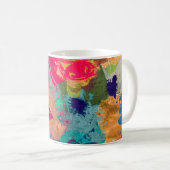 Mug arrière - plan fractal psychédélique abstrait de f (Devant droit)