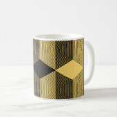 Mug Arrière - plan géométrique Abstrait. maillage hexa (Devant droit)