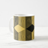 Mug Arrière - plan géométrique Abstrait. maillage hexa (Devant gauche)