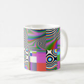 Mug Arrière - plan géométrique Abstrait numérique dyna (Devant droit)