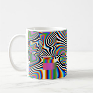 Mug Arrière - plan géométrique Abstrait numérique dyna