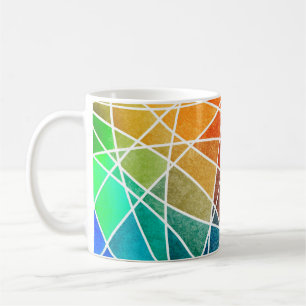 Mug Arrière-plan géométrique abstrait, vieillissement