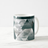 Mug arrière - plan géométrique maritime abstrait avec (Devant droit)