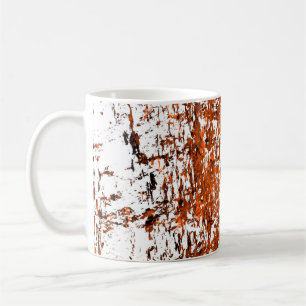 Mug Arrière - plan grunge brun foncé. Noir blanc orang