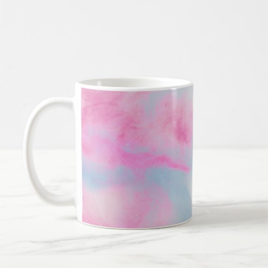 Mug Arrière - plan MARBÉ ROSE ET BLEU (Gauche)
