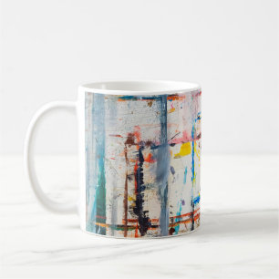 Mug Arrière - plan moderne coloré.art, contemporain, m