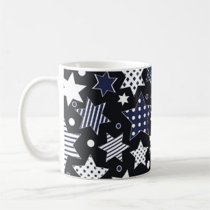 Mug Arrière - plan motif transparent avec starspat sty