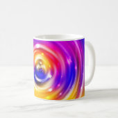Mug arrière - plan multicolore abstrait. cercle brilla (Devant droit)