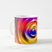 Mug arrière - plan multicolore abstrait. cercle brilla (Devant gauche)