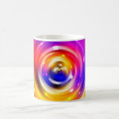 Mug arrière - plan multicolore abstrait. cercle brilla (Centre)