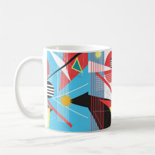 Mug arrière - plan multicolore Abstrait de l'objet géo
