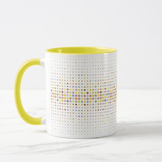 Mug Arrière - plan multicolore de point (Gauche)