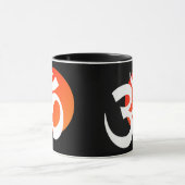 Mug Arrière - plan noir Ohm (Centre)