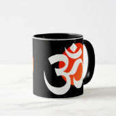 Mug Arrière - plan noir Ohm (Devant droit)