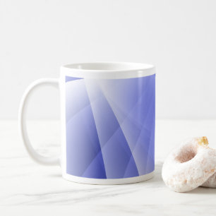Mug Arrière - plan numérique moderne bleu