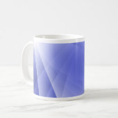 Mug Arrière - plan numérique moderne bleu (Devant gauche)
