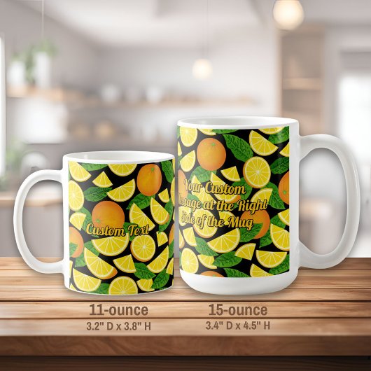 Mug Arrière - plan orange