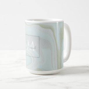 Mug Arrière - plan Parties scintillant moderne en marb