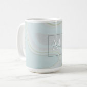 Mug Arrière - plan Parties scintillant moderne en marb (Devant gauche)