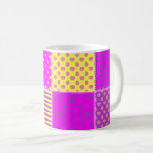 Mug arrière - plan patchwork avec différents art motif (Devant droit)