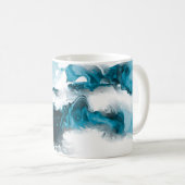 Mug Arrière - plan peint à la main abstrait créatif, w (Devant droit)