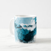 Mug Arrière - plan peint à la main abstrait créatif, w (Devant gauche)