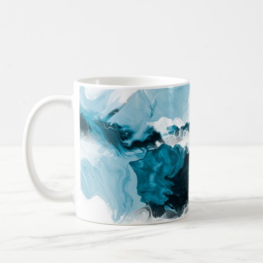 Mug Arrière - plan peint à la main abstrait créatif, w (Gauche)