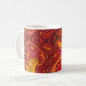 Mug Arrière - plan psychédélique coloré en interweavi (Devant gauche)