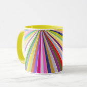 Mug Arrière - plan rayé frais (Devant gauche)