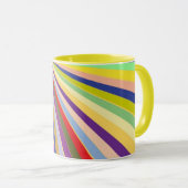 Mug Arrière - plan rayé frais (Devant droit)