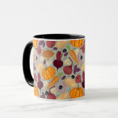 Mug arrière - plan rétro à base de légumes frais (Devant gauche)