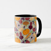 Mug arrière - plan rétro à base de légumes frais (Devant droit)