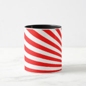 Mug Arrière - plan Retro Red Sun Rays (Centre)