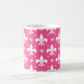Mug Arrière - plan rose Fleur-de-lis Motif design (Centre)