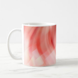 Mug arrière - plan rouge et rose abstrait avec anneaux