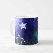 Mug Arrière - plan spatial avec étoiles (Devant gauche)